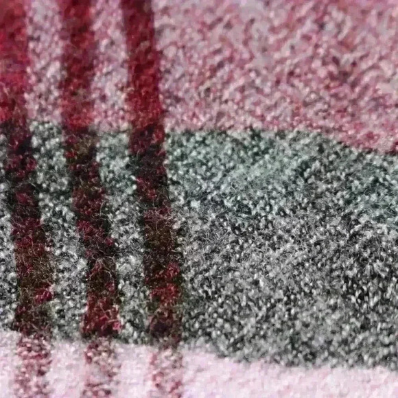 MADEWELL Lightweight Wool Blend Long Sleeve Popover Shirt Plaid Women Medium - Picture 8 of 9